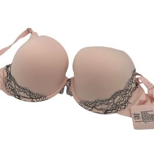 Soma pink bra 36DDD Memorable Full Coverage Lace Trim RN 79984